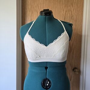 Lace bralette crop top bustier